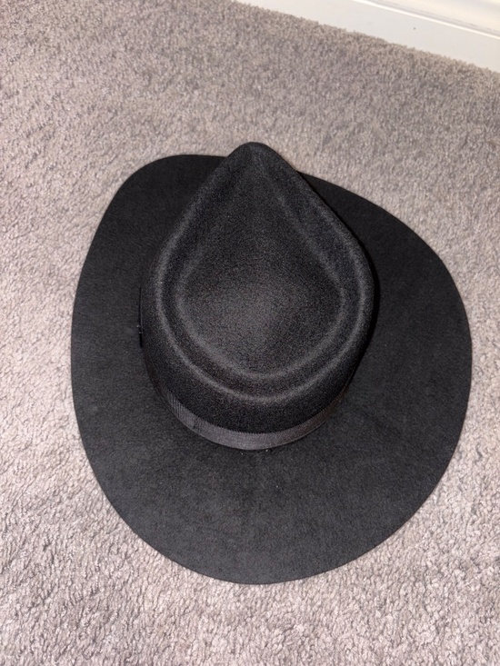 SIMONE I SMITH Moody Monday Harmony  Black Fedora Hat Size M 7.25 main image 9